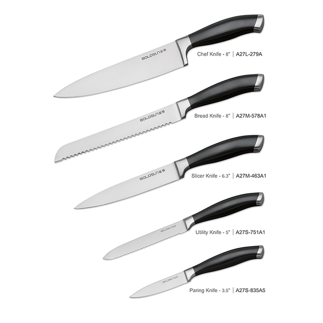 Svart handtag h&ouml;gkvalitativt bestickset