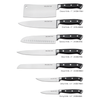 Ensembles de couteaux de cuisine &eacute;l&eacute;gants avec bloc noir